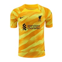 Camisa de Futebol Liverpool Goleiro Equipamento Principal 2023-24 Manga Curta
